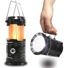 Portable Solar Camping Tent Light Flame Lamp Lantern Flashlight Retractable Emergency Lighting Camping Light Lantern Flintmonk