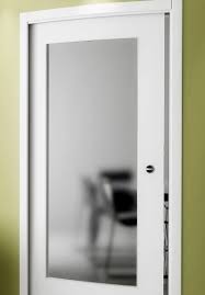 interior door with frosted glass panel