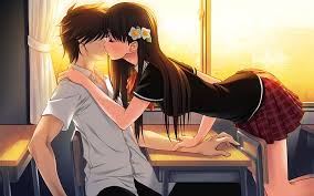 Collection by jademation • last updated 4 weeks ago. Hd Wallpaper Boy And Girl Kissing Illustration Anime Boys Flower In Hair Wallpaper Flare