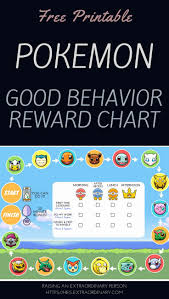 Pokemon Game Incentive Chart Printable Reward Charts