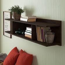 Sheesham Wood Open Storage Wall Shelf