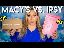 ipsy glam bag vs macy s beauty box