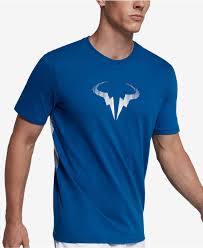 Nadal's logo does not contain any initials or any meaningful references to his name. Nike Cotton Men S Rafael Nadal Logo T Shirt In Blue For Men Lyst