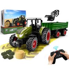 remote control tractor toy metal car