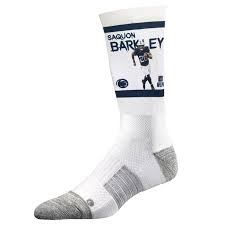 Penn State Adult Saquon Barkley Running Crew Socks
