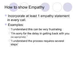 Call Center Empathy Statements Examples