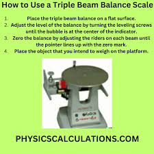 how to use a triple beam balance scale