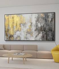 Large Gold Wall Painting Gold Wall Art
