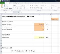future value of annuity due calculator