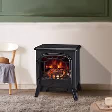 Electric Fireplace Heater Black Stove