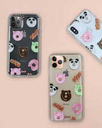 Kawaii baby yoda floral girly kid case for iphone 6 7 8 xs xr 11 pro plus max se. Amazon Com Sonix Kawaii Donuts Case For Iphone 11 10ft Drop Tested Protective Clear Series For Apple Iphone 11
