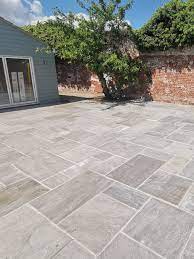 Kandla Grey Indian Sandstone Paving Slabs