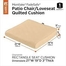 Outdoor Quilted Dining Seat Cushion