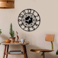 Triangular Grid Metal Large Wall Clock