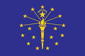 A shield depicting the stars and bars is also prominent. Indiana Flag Facts Maps Points Of Interest Britannica