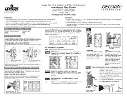 Installing dimmer by itself or with other devices. Https Www Leviton Com En Docs Ipi06 Ipi10 Is Pdf