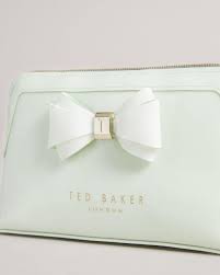 ted baker glossy bow makeup bag in