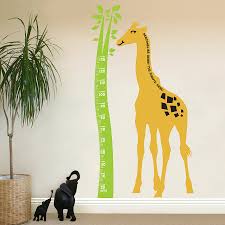 Height Chart Wall Sticker Kids Giraffe Growth Chart Wall