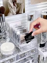 1pc clear makeup storage box