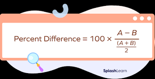 how to calculate percent difference