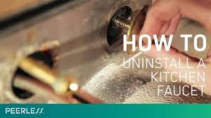 Question on how to remove kitchen sink faucet doityourself com. How To Remove A Kitchen Faucet Youtube