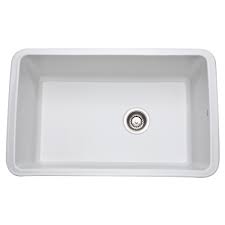 rohl allia undermount fireclay 31 in single bowl kitchen sink in white
