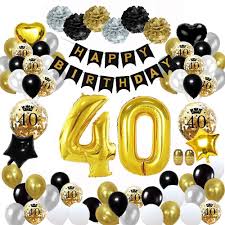 40th birthday party decorations for men