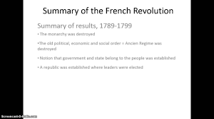 summary of french revolution 