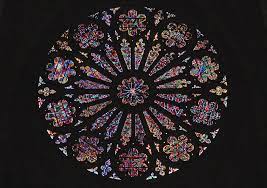 Beautiful browns and creams are featured in this circular architectural ceiling with stained glass windows. Circular Stained Glass Window At The Washington National Cathedral Photograph By Cora Wandel