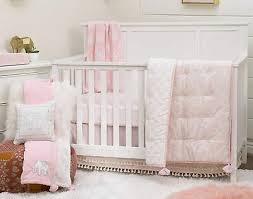 serendipity pink 5 pc crib bedding set