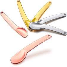 6 pieces mini curved metal cosmetic