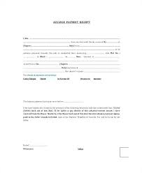 Advance Payment Contract Template