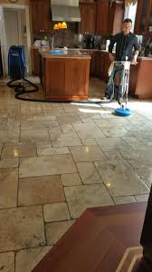 cleaning of travertine floor