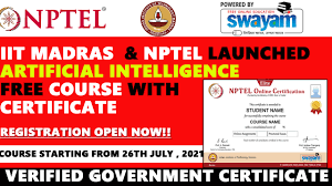 iit madras and nptel launches free