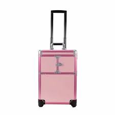 pink makeup trolley vanity for