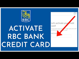 activate rbc bank credit card