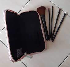 laneige makeup brush set with zip purse