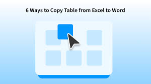 how to copy table from excel to word 6