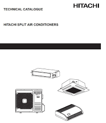 manuals for hitachi commercial air