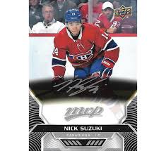 Nick suzuki canadiens 2019/20 ud spx rookie super scripts autograph card. Nick Suzuki 185 2020 21 Mvp Base Silver Script Hockey Cards