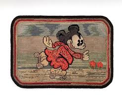 early mickey and minnie mouse hooked rugs