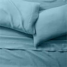 Pure Linen Teal King Bed Sheet Set
