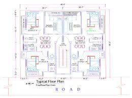 2d floor plan in autocad with