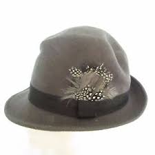 New Look Fedora Outdoor Hat Gray 100 Wool One Size Chapeau