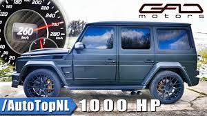 1000HP Mercedes G63 AMG by GAD | 260km/h on AUTOBAHN ACCELERATION & SOUND  by AutoTopNL - YouTube