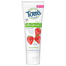 toms of maine fluoride toothpaste silly strawberry natural children s 5 1 oz