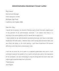 Sample Office Assistant Cover Letter Entry Level Administrative