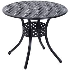 Outsunny 33 Patio Dining Table Round