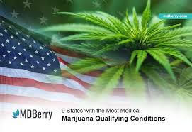 Any condition that a doctor considers appropriate. 9 States With The Most Medical Marijuana Qualifying Conditions