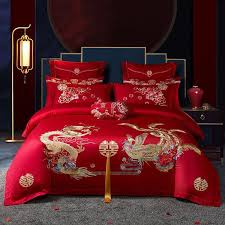 Bedding Sets Red Chinese Wedding Set